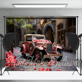 Lofaris Rose Street Outdoor Pink Truck Backdrop Cake Smash